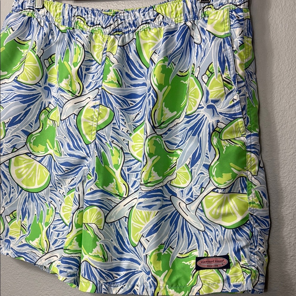 Vineyard Vines Men's Lime Print Swim Shorts‎